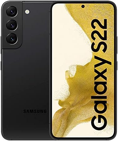 SAMSUNG Galaxy S22 5G (128GB, 8GB) 6.2" AMOLED 2X, 50MP 4K Camera, (International Model Fully Unlocked for AT&T, Verizon, T-Mobile, Global 5G) S901W (w/ 25W Charge Cube, Phantom Black)