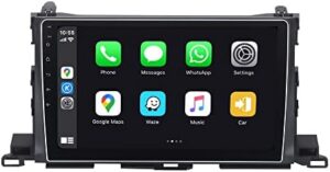 SYGAV Android 13 Car Stereo 8GB+256GB for 2014-2019 Toyota Highlander Radio with Carplay Android Auto 10.2" Touch Screen GPS Navigation Head Unit,4G LTE