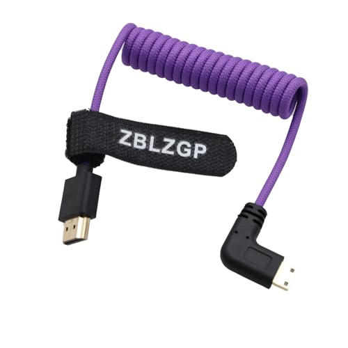 Ultra Low Latency 8K HDMI Cable for PS5 Xbox Series X NVIDIA RTX 4090 8K 120Hz HDR Gaming Setup Left Bend Mini HDMI-HDMI