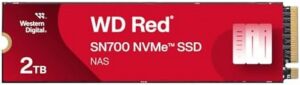 Western Digital 2TB WD Red SN700 NVMe Internal Solid State Drive SSD for NAS Devices - Gen3 PCIe, M.2 2280, Up to 3,400 MB/s - WDS200T1R0C