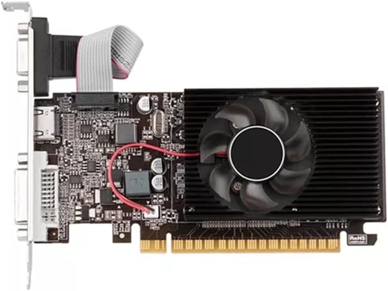 XUANMO NVIDIA GeForce 2.0 GT610 Low Profile PC 2GB Graphics Card 64bit 810MHZ, 2560x1600 PC Video Card, PCI Express 2.0, DVI VGA HDMI Video Gaming Graphics Card