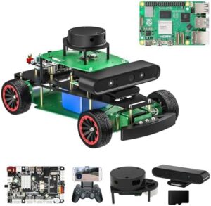Yahboon Ackerman Steering Structure Smart ROS2 Robot with Raspberry Pi5 ROS Professionally Programmable Car Kit (Standard Ver with Pi 5)