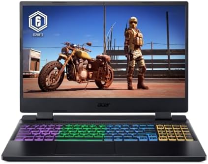 acer Nitro 5 15.6" FHD IPS 144Hz Gaming Laptop, Intel i7-12650H 10-Core, NVIDIA GeForce RTX 4050 6GB, 64GB DDR5 4TB SSD, RGB Backlit Keyboard, Thunderbolt 4, Wi-Fi 6, Win10 Pro, COU 32GB USB